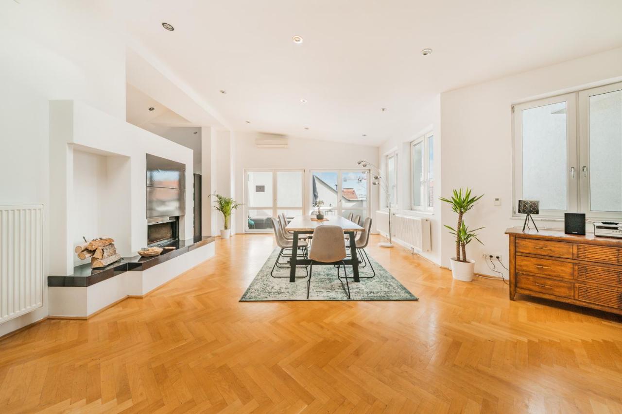 Penthouse Apartment - Sauna - Terrasse - Kamin - Ac Βιέννη Εξωτερικό φωτογραφία