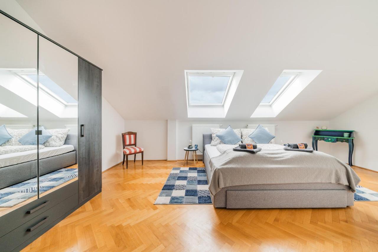 Penthouse Apartment - Sauna - Terrasse - Kamin - Ac Βιέννη Εξωτερικό φωτογραφία