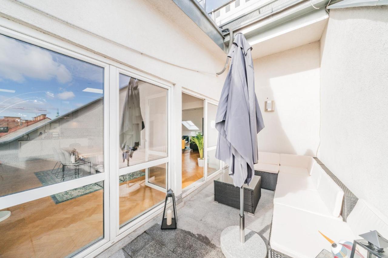 Penthouse Apartment - Sauna - Terrasse - Kamin - Ac Βιέννη Εξωτερικό φωτογραφία