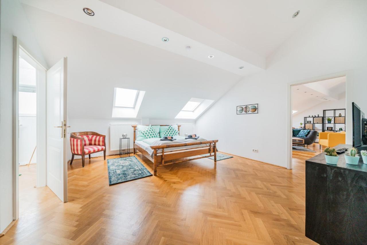 Penthouse Apartment - Sauna - Terrasse - Kamin - Ac Βιέννη Εξωτερικό φωτογραφία