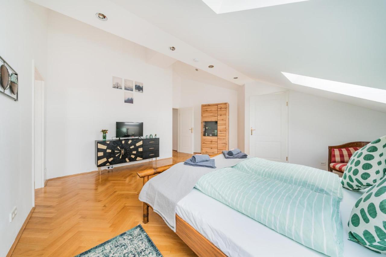 Penthouse Apartment - Sauna - Terrasse - Kamin - Ac Βιέννη Εξωτερικό φωτογραφία