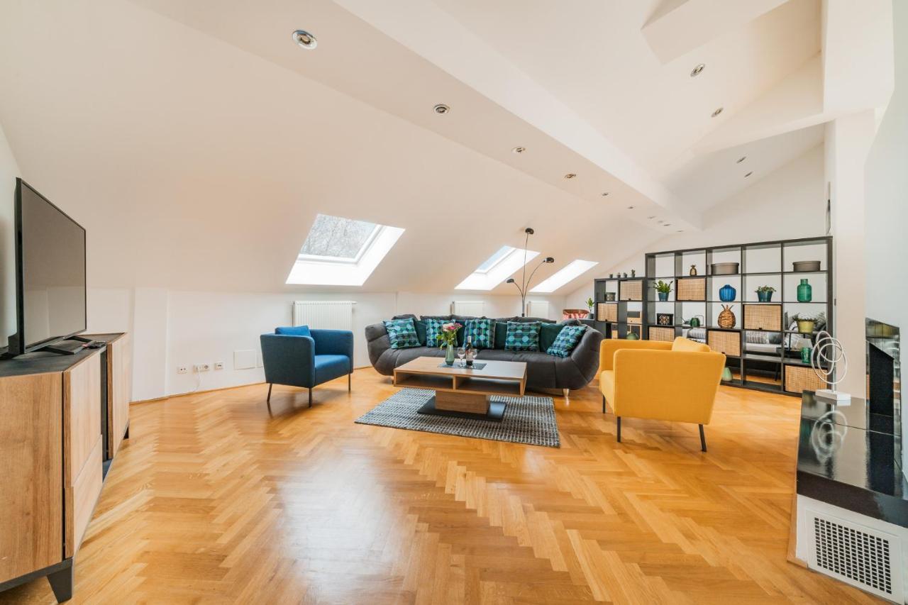 Penthouse Apartment - Sauna - Terrasse - Kamin - Ac Βιέννη Εξωτερικό φωτογραφία